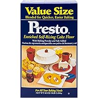 Presto Self-Rising Cake Flour With Baking Powder & Salt 80 Oz. Bag (5 Lbs.)
