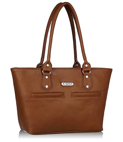 Aisna women Tan shoulder bag (ASN-014) (Tan)