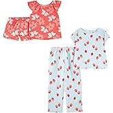 Simple Joys by Carter's girls 4-piece Polyester Pajama Set