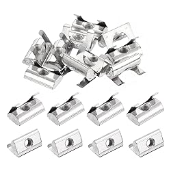 uxcell 20Pcs M4 T Nuts Roll in Spring, T Nut with