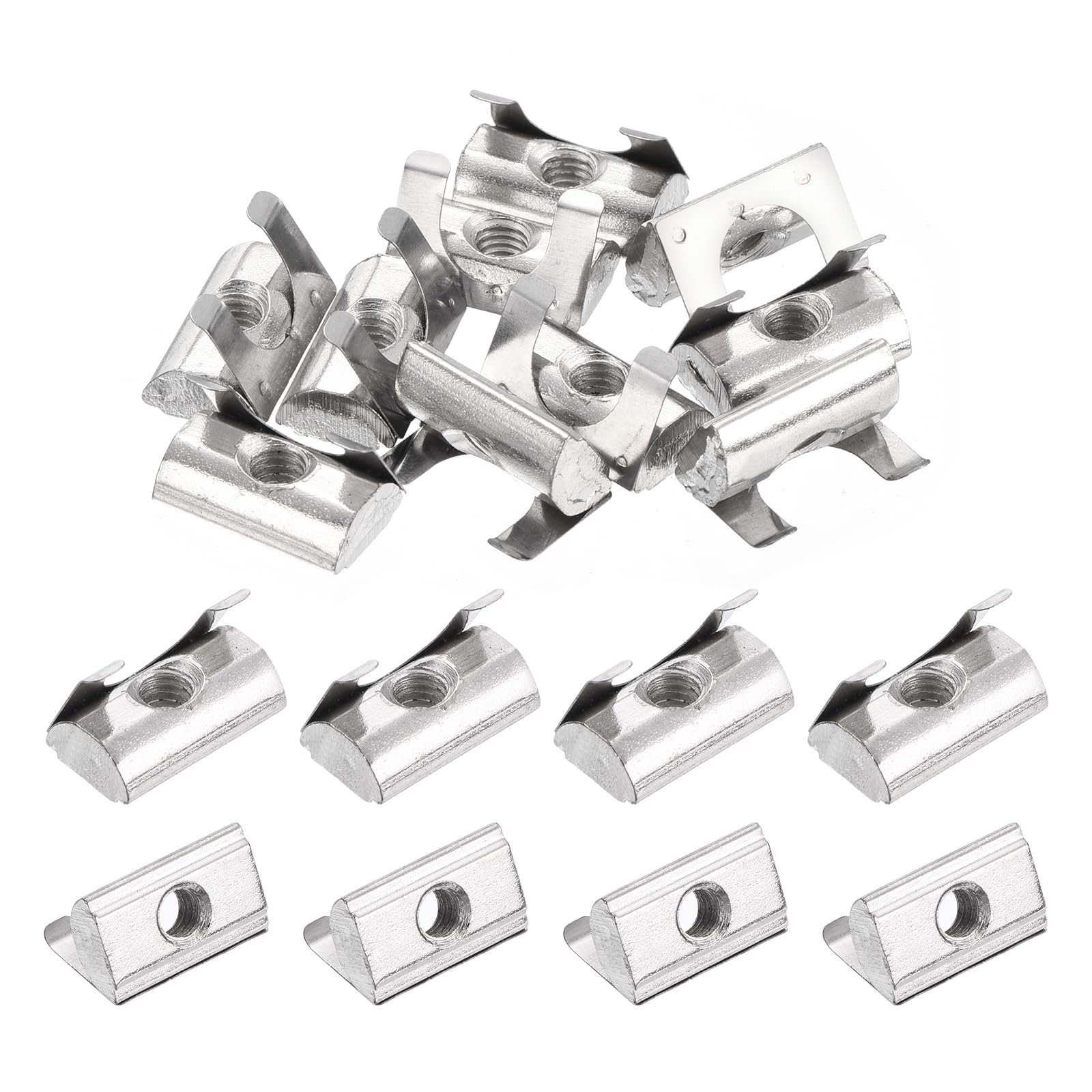 uxcell 20Pcs M4 T Nuts Roll in Spring, T Nut with