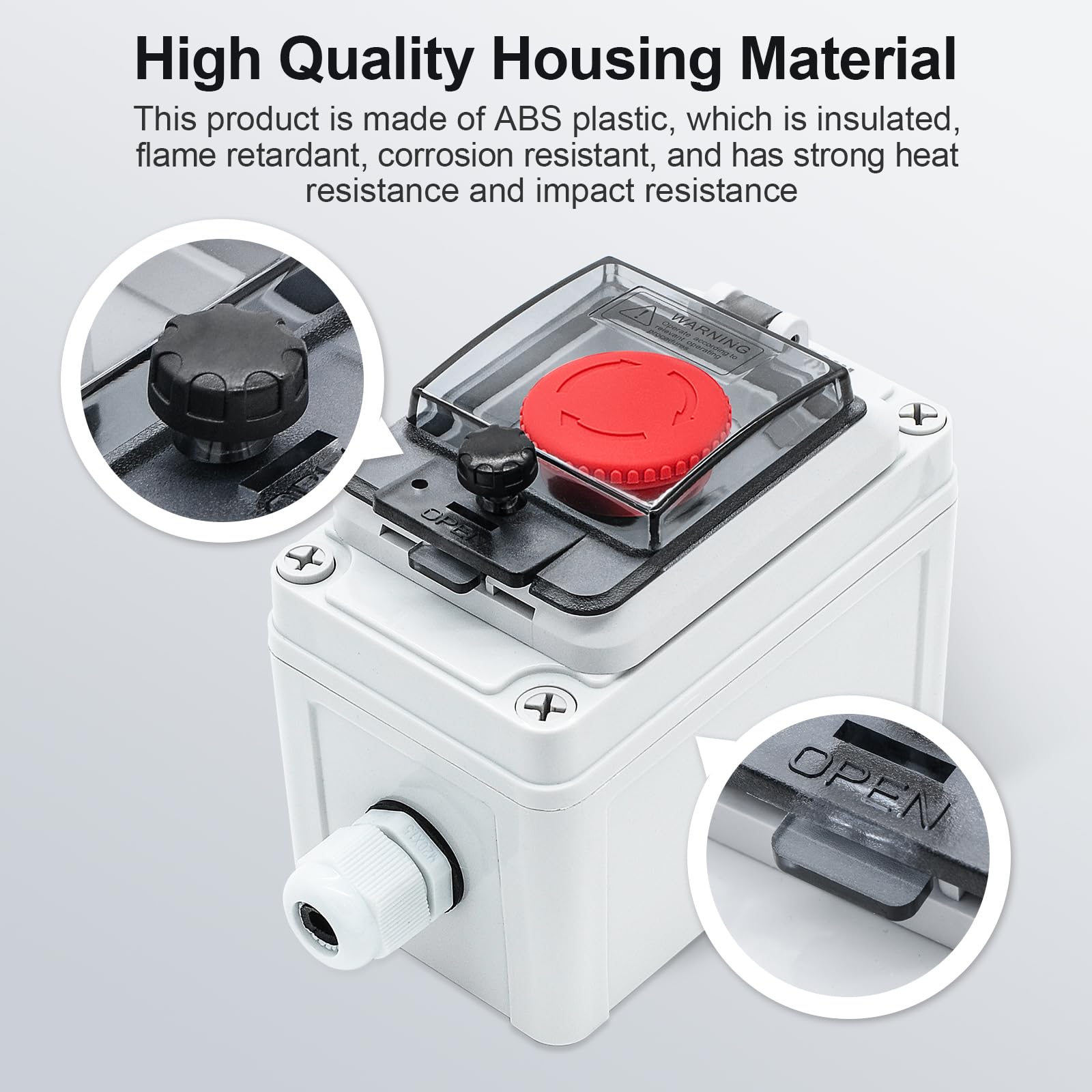 Mua IP67 Waterproof Push Button Switch Box Mushroom Emergency Stop ...