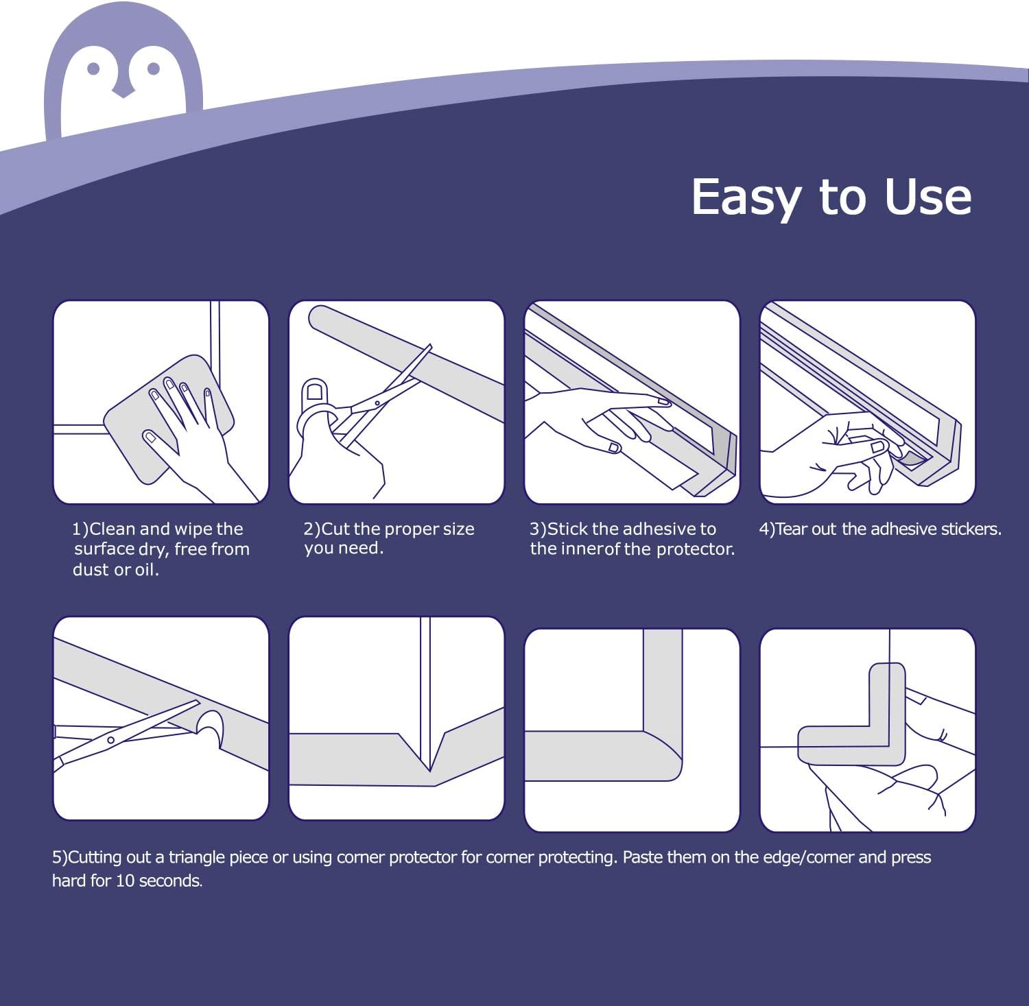 5metres Mousse De Protection De Bord Proteger Bebe Des Meubles Angles Momcozy 21 In 1 Kit Protection Coin De Table Pour Bebe Noir 8 Protege Coins En Mousse 12 Protections D Angles Transparent