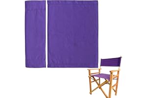 TBACW Directors Chair 20.86''L X 16.14''W Canvas Replacement Covers Kit for Directors Chairs,Movie Chair Replacement Canvas Seat and Back Oxford Cloth Cover for Home Director Chair (Purple)