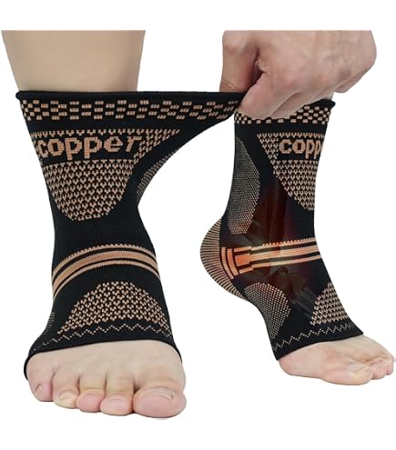 1 Par De Calcetin De Comprión De Tobillo Con Soporte Para Arco, Fascitis Plantar, Tendinitis De Aquil, Hinchazón, Guince, Alivio Del Dolor - AliExprs
