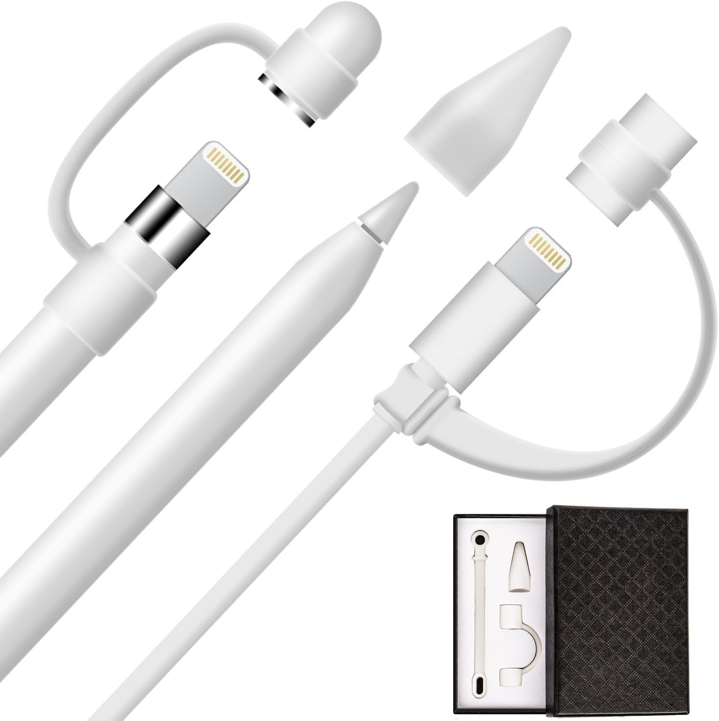 Apple Pencil Cap [3Piece] Qoosea iPad Pencil Protective Case Apple