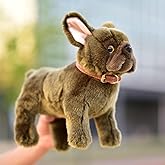 LIUHONGFEI Simulated Bulldog Plush Toy, Realistic Dog Doll, Children's Festival Gift, Limbs Without Aluminum Wire, Cannot Stand Still on The Table