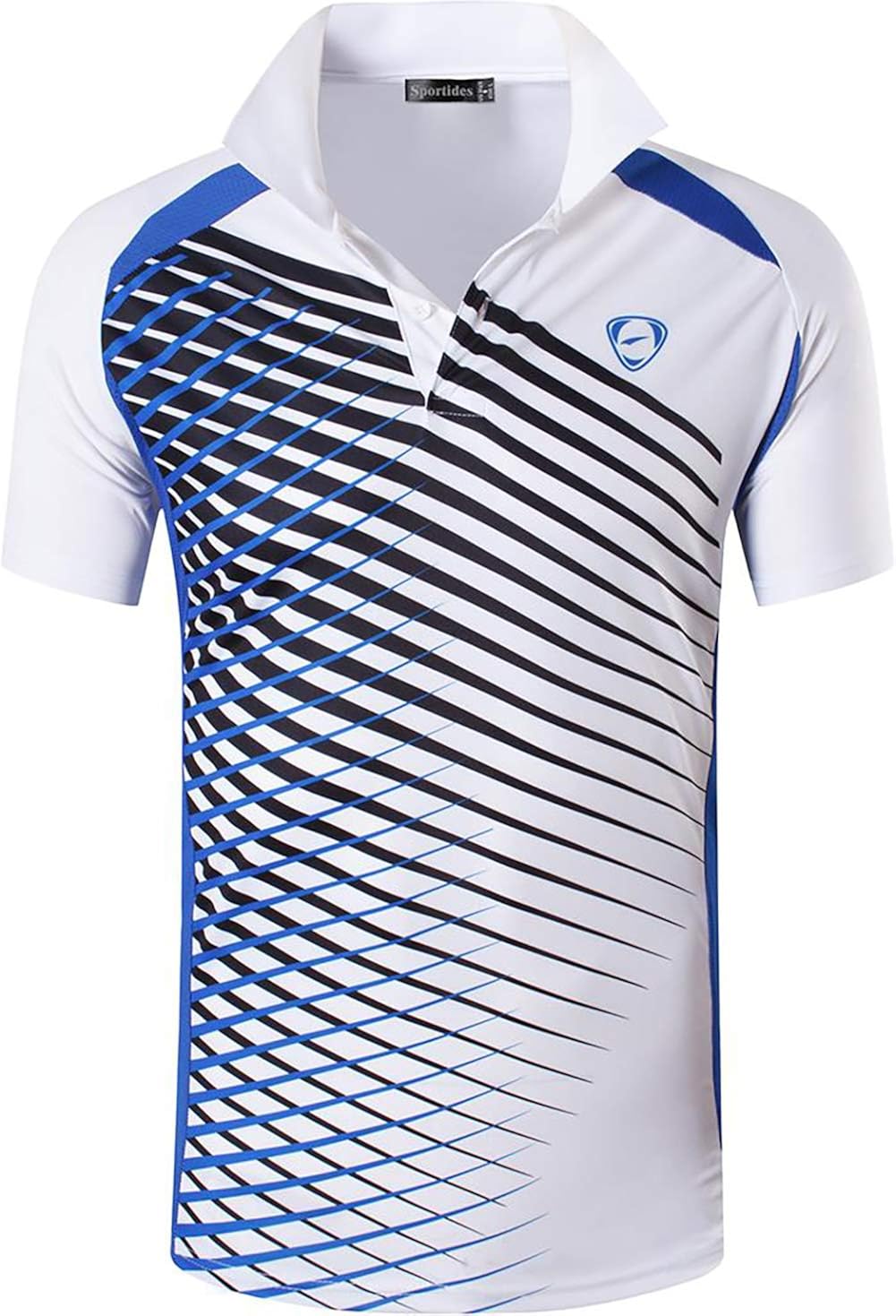 ZITY Men's Polo Shirt Cool Quick-Dry Sweat-Wicking Color Block Short Sleeve Sports Golf Tennis T-Shirt: Clothing