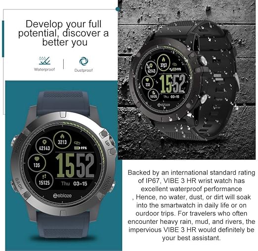 Zeblaze Vibe 3 HR Reloj Inteligente Deportivo, Smartwatch ...