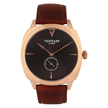 Brown Strap, Rose Gold case Analog Watch for men-VF1972