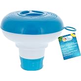 U.S. Pool Supply Pool &amp; Spa Floating Chlorine &amp; Bromine 1" Tablet Floater | Chemical Dispenser, 5" Diameter, Collapsible Floater