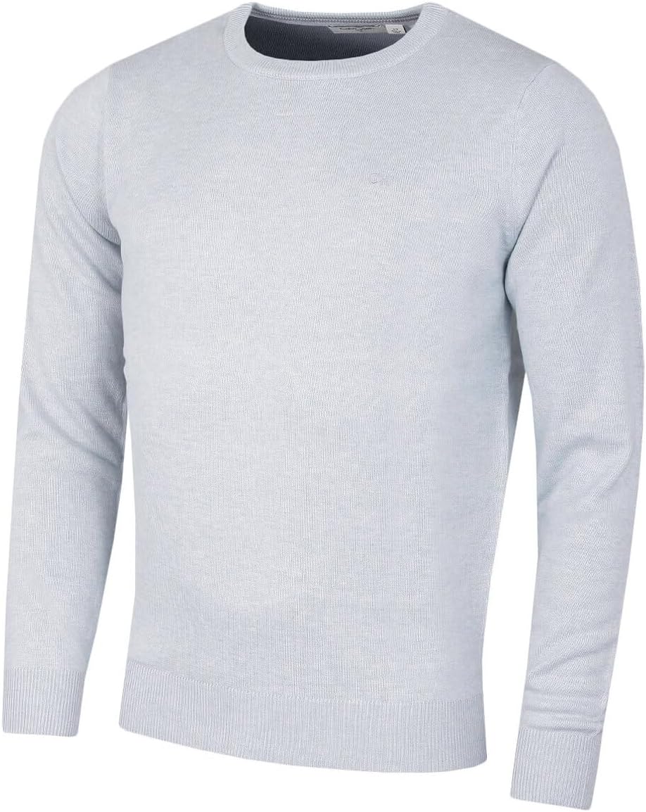 Calvin Klein Mens Crew Neck Sweater Light Blue Marl M