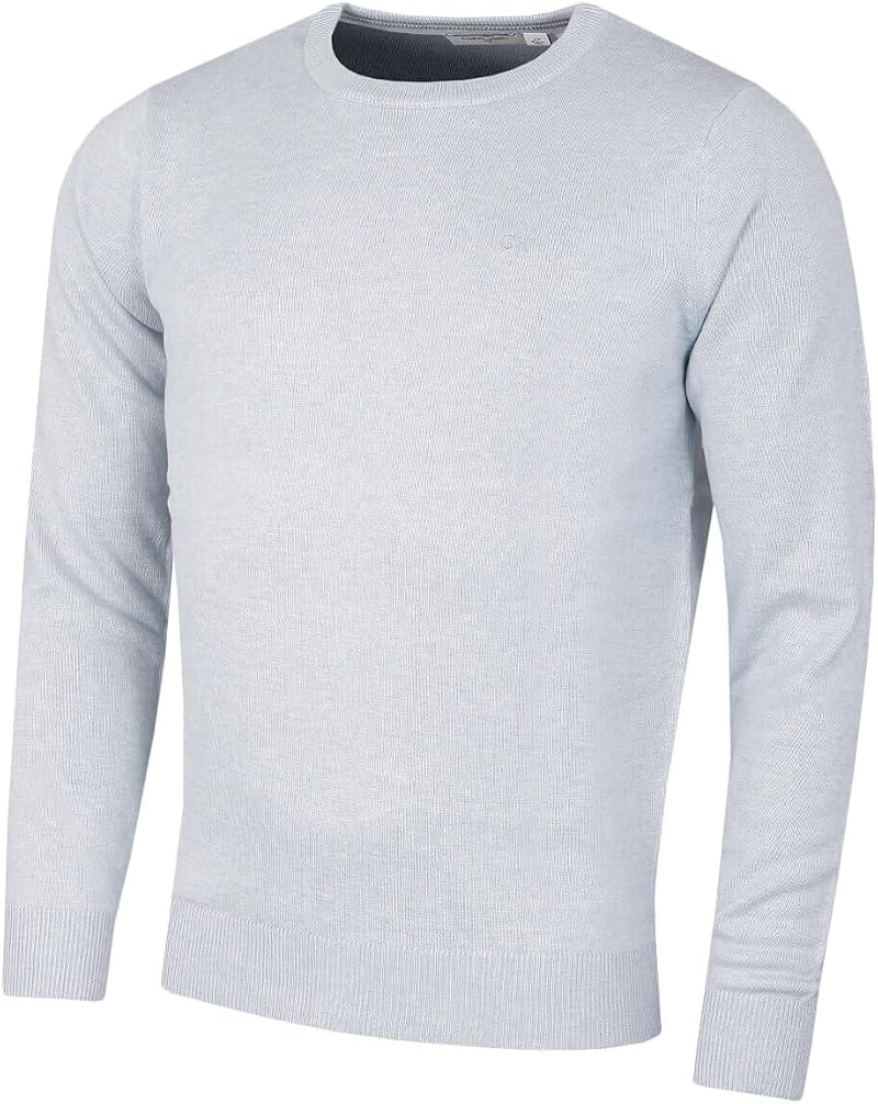 Calvin Klein Mens Crew Neck Sweater Light Blue Marl M