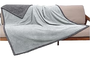 Kritter Planet Waterproof Bed Blanket for Couples, Washable Stain Proof Pad Bed Cover, Reversible Leakproof Furniture Protector, Liquid Pee Proof Blanket for Couch Sofa, 80x60 inch, Queen Size