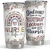 SANDJEST Nurse Tumbler 20oz Stainless Steel Insulated Coffee Travel Mug Cup Gift for Nurses Week, Graduation, Birthday, Christmas