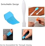JEOPKO 6 Pcs Silicone Basting Brush Set Heat Resistant Pastry Baking Grilling view 3
