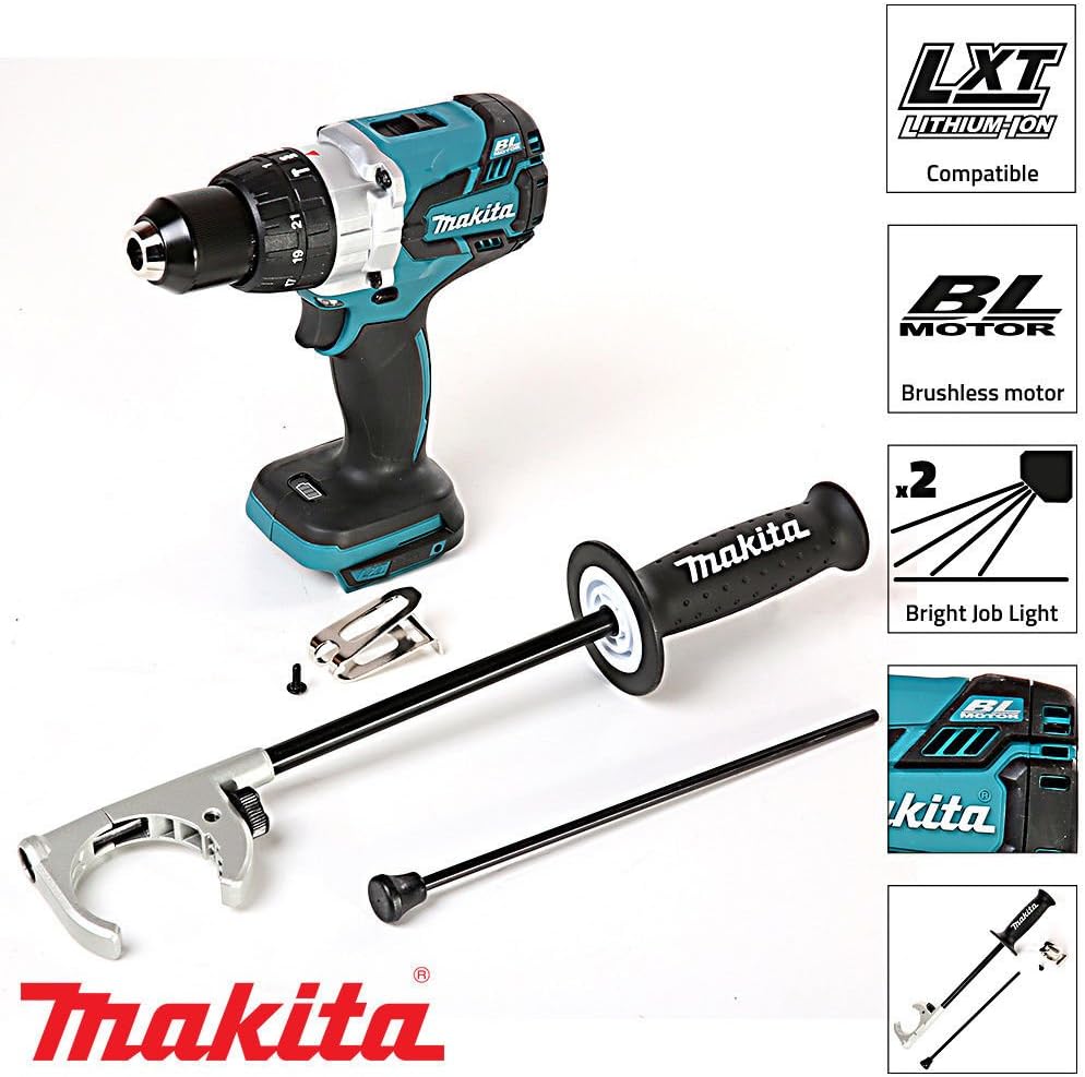 Makita DHP481Z 18V Cordless Liion Brushless Combi Hammer Drill Body