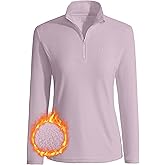 Pioneer Camp Women's Polar Fleece Quarter Zip Pullover Long Sleeve Lightweight Sweatshirt Thermal Athletic Base Layer Tops