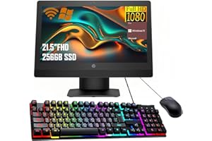 HP ProDesk 600 G3 All-in-one Desktop PC with 21.5-inch Full HD Display, Intel Core i3-7100, 8GB DDR4 RAM, 256GB SSD, DisplayP