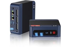 wo-we P8 Mini PC AMD Ryzen 5 7640HS (Max 5.0GHz) 6C/12T Gaming PC, 32GB DDR5 RAM 1TB PCIe4.0 SSD, USB4 Support 8K, Dual 2.5Gb