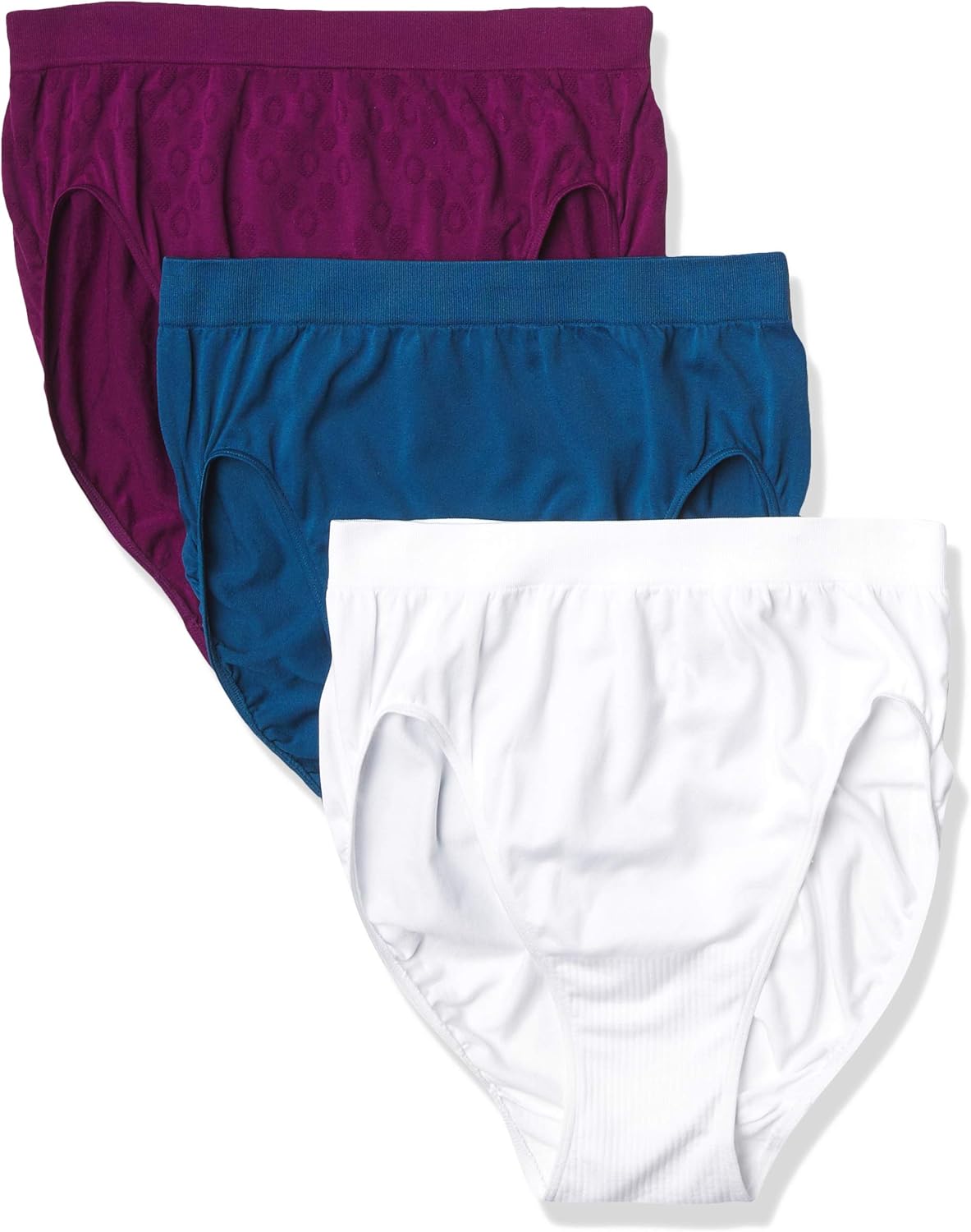 Bali Women's Comfort Revolution Seamless HiCut Brief Panty 3Pack at