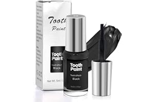 VPCRT6 Black Tooth Paint,Professional Black Out Teeth Makeup,Quick Dry & Realistic, Perfect for Cosplay,Rotten Teeth Makeup and Missing Teeth SFX for Halloween,Cosplay& Theater