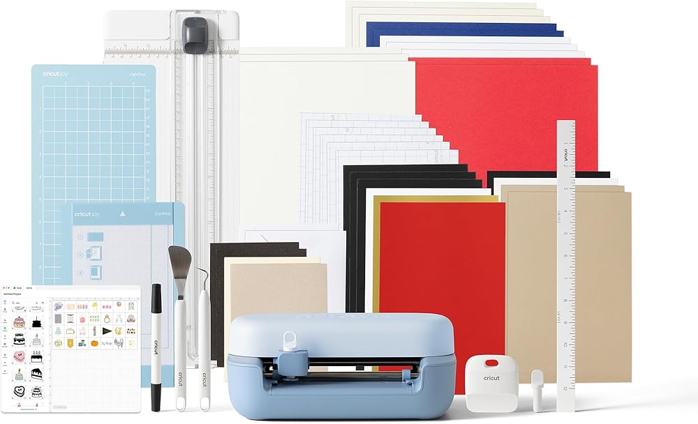 Cricut Joy™ 2 Essential Bundle + Digital Content, Blue - Ultra-Compact Cutting Machine - Perfect for Making Cards, Stickers,