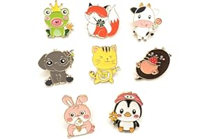 NINGLANG Cute Enamel Pin Set Lapel Pins Brooches Cartoon Animal Brooch Badge Pins for Clothes Bags Backpack Party Decoration Gift