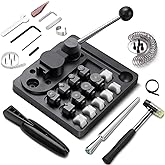 Ring Bender Tool for Spoon Rings Heavy Duty, Ring Making Kit | Spoon Ring Bender Kit with Nylon Dies 2 Ring Blanks Ring Bending Tool Machine Sizer Measuring Tool Jewelry Making Kit