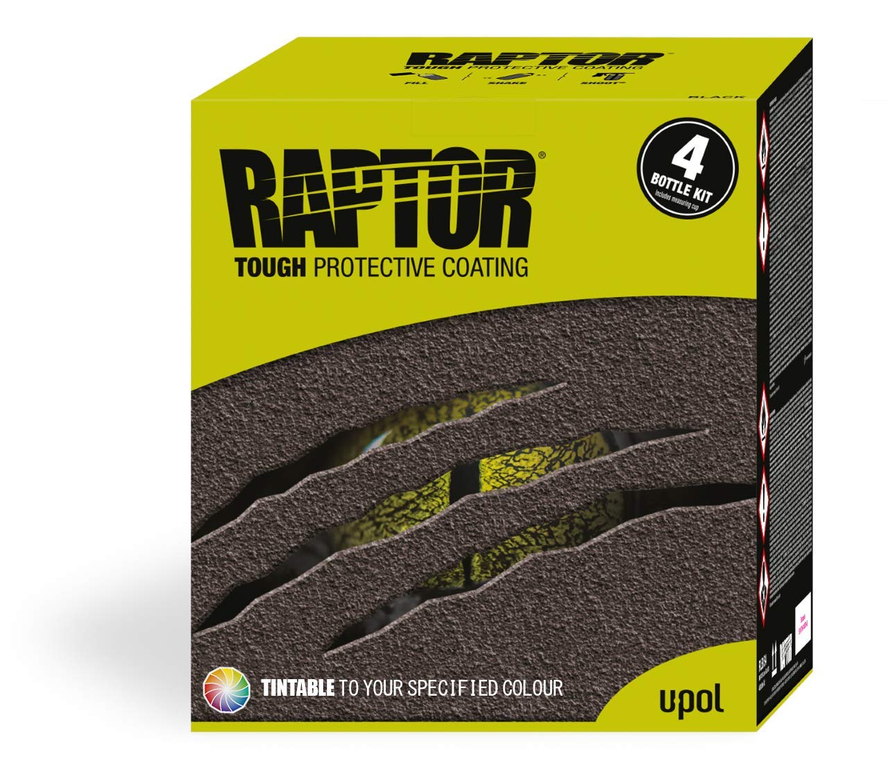 U-POL UPol Raptor Tintable Tough Urethene Coating Truck Bed Liner Kit - Trailers 2Pack Protects Against Rust/Corrosion/Salt/Damp/Extreme Temperatures Restores to an Even/Prestine Finish Colour Match