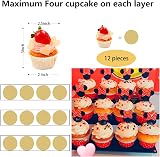 AZEAM 2 Packs Acrylic Riser 3 Tier Display Shelves Large Perfume Cupcake Funko view 3