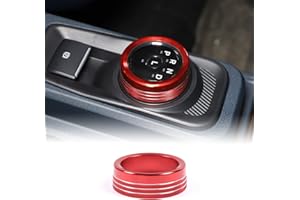 AUNGINSY Car Gear Shift Switch Button Ring Trim Cover Compatible with Ford Maverick 2022-2024 Car Gear Knob Ring Cover Gear Shift Switch Knob Cover Gear Shifter Head Button Protect Decor Interior Accessories