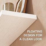 STOREMIC Floating Shelves White 60 cm Set of 2 Easy Install Modern Wall Shelf view 9