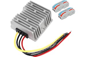 HOMELYLIFE DC 72V 60V 48V Step Down to 12V 10A 120W Voltage Regulator Buck Converter Reducer Power Converter Waterproof Module Transformer for Golf Cart