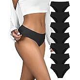 TIICHOO Period Underwear for Women Heavy Flow Seamless Period Bikini Panties Leakproof Underwear 7 Pack