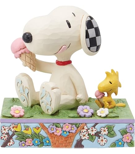 Amazon.com: Enesco Jim Shore Peanuts Snoopy and Woodstock on Swing