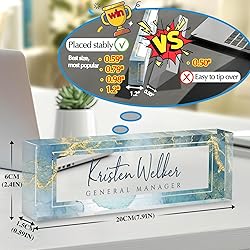 Custom Office Name Plate for Desk - Desk Name Plate