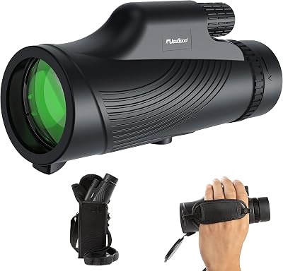 Usogood 10x42 Monocular Telescope High Power with BAK4 FMC Lens Black