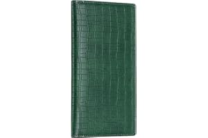 CoBak Premium Leather Checkbook Cover - RFID Blocking, Classic Design, Slim & Durable - Perfect for Personal & Business Check