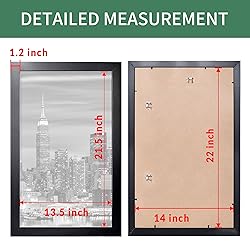 Giverny 14x22 Frames Black 1 Pack, Wood 14x22