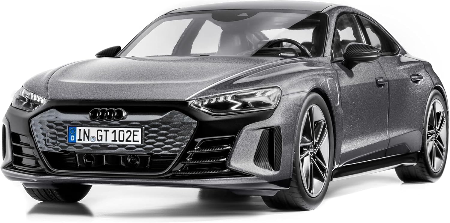 OPO 10 - Model car compatible with Audi RS e-tron GT 2021 Grey metallic scale 1:18 Norev - 120051