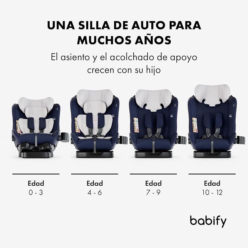 Assento de carro para bebê babify, assento de carro grupo 0 1 2 3 para crianças de 40 a 150 cm, assento de carro de viagem ajustável 3 em 1, assento de carro portátil confortável e durável para bebês e crianças
