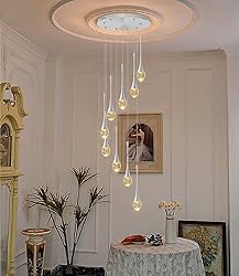 ykolupty 9-Lights H100'' Modern Chandelier 9-Lights
