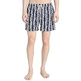 OAS Men's Blue Scribble Swim Shorts 4.75"