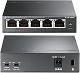 TP-Link TL-SF1005P 5 Port PoE Switch 67W 4 PoE+ Desktop Plug & Play view 2