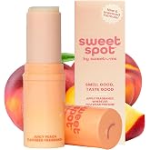 Sweetums SweetSpot Portable Peach Perfume Stick | Portable Travel Perfumes for Women, Long Lasting Fragrances, Non Sticky Formula, Natural Ingredients, Fragrance Stick