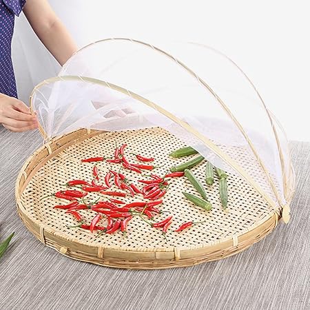bamboo food tent basket