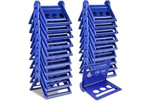 NORJIN 20 Pack Edge Corner Protector, 4'' Plastic Corner Protectors for Flatbed Cargo Load Truck Shipping, Used Together with Webbing to Protect Cargo (Blue)