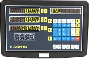 EVTSCAN 11″ LCD 3 Axis Digital Readout Console, DRO for Lathes, Milling Machines, Grinding Machines and EDM, Built in Calcula