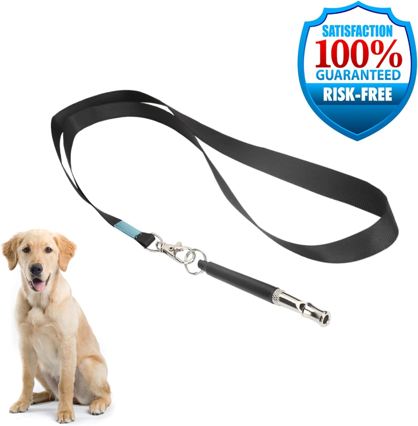 Minyee Dog Whistle, Adjustable High Frequency Ultra-Sonic Barking Control Tool for Dog Training, High Pitch Dog Bark Stop Ultrasonic Sound Whistle (Black)